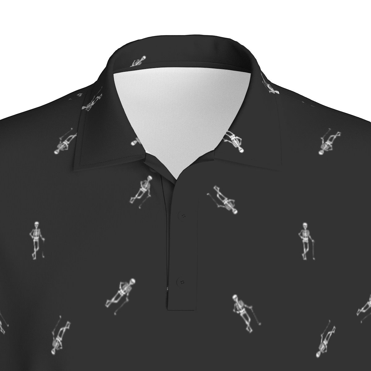 Bad Lie Golf Skeleton Halloween Unisex Golf Polo
