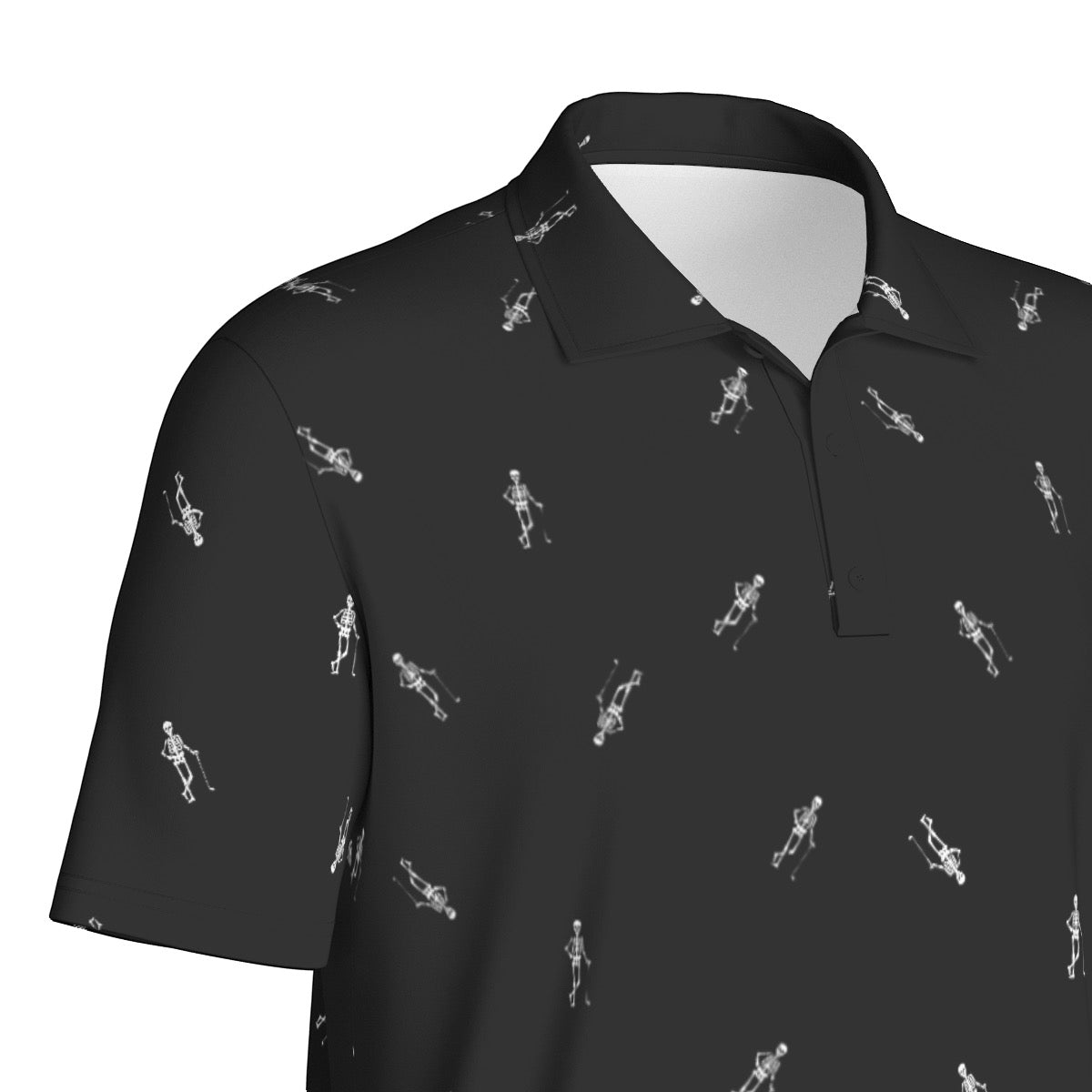 Bad Lie Golf Skeleton Halloween Unisex Golf Polo